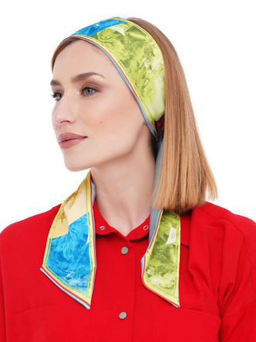 Твилли, шарфик-галстук, шарф-лента с резинкой  My Scarf MyScarf модель mp196373 Фото