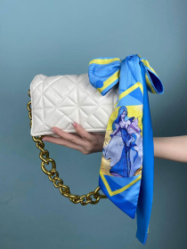 Твилли, шарфик-галстук, шарф-лента с резинкой  My Scarf MyScarf модель mp196409 Фото