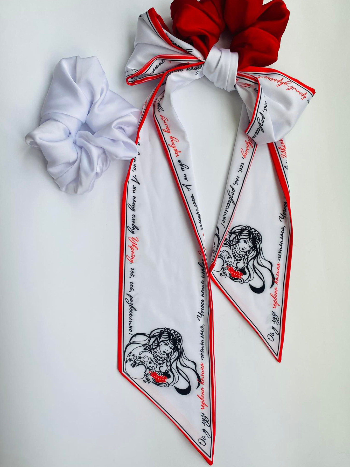 Резинка+твілі колекція Україна "Червона калина" MyScarf модель mp196416 Фото