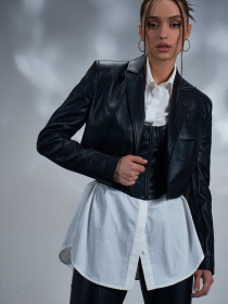 Шкіряна куртка Gepur модель 42856 Фото