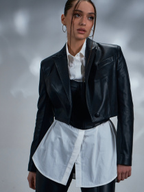 Шкіряна куртка Gepur модель 42856 Фото