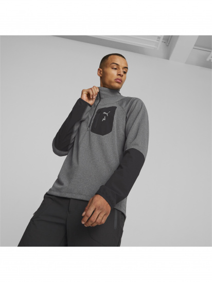 Свитшот PUMA M Seasons Raincell 1/2 Zip модель 523245 — фото 3 - INTERTOP