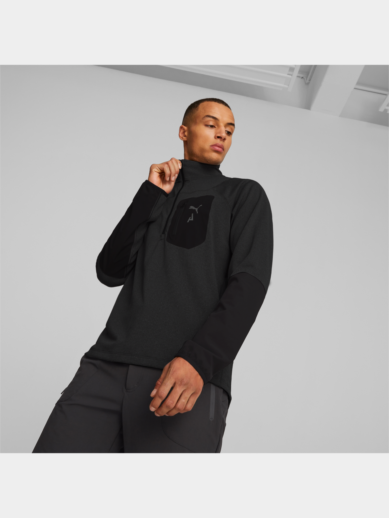 Худі та світшоти PUMA M Seasons Raincell 1/2 Zip модель 523245 Фото