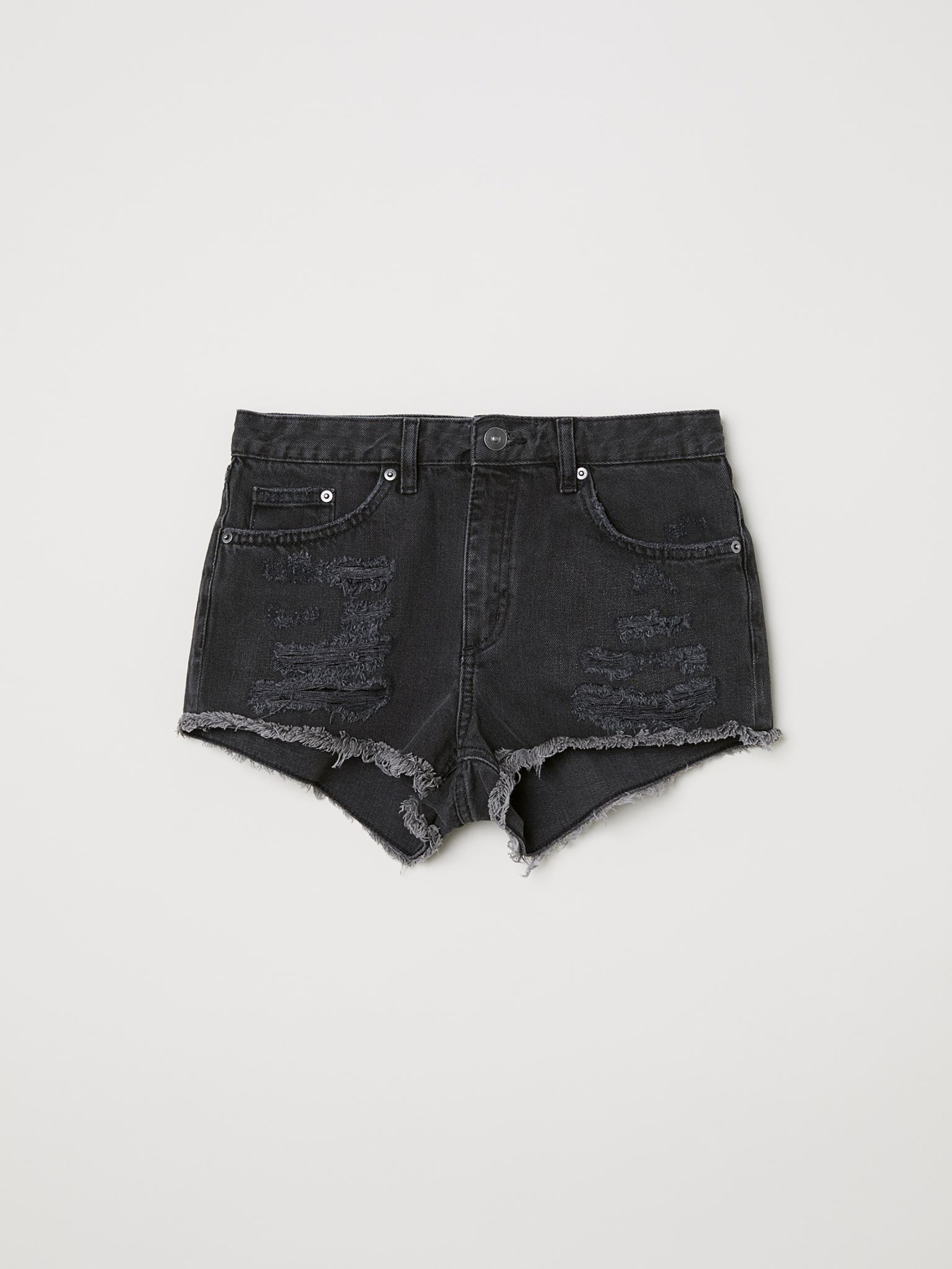 Джинсовые шорты H&M модель 66363 Джинсовые шорты H&M модель 66363 Фото