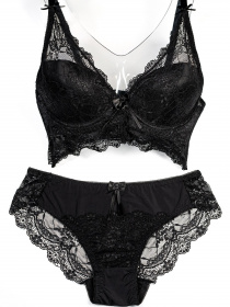 Комплект білизни ISSA Plus модель BL2-418_black Фото