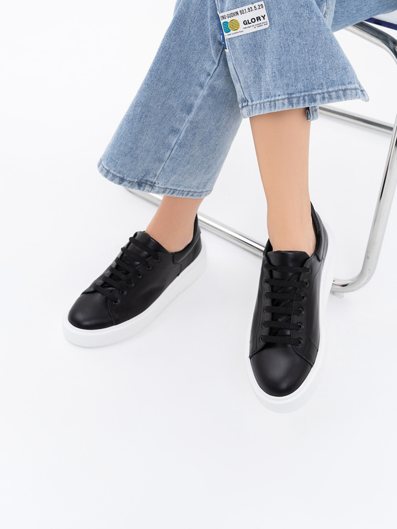 Кеди низькі ISSA Plus модель OB2-185_black Фото