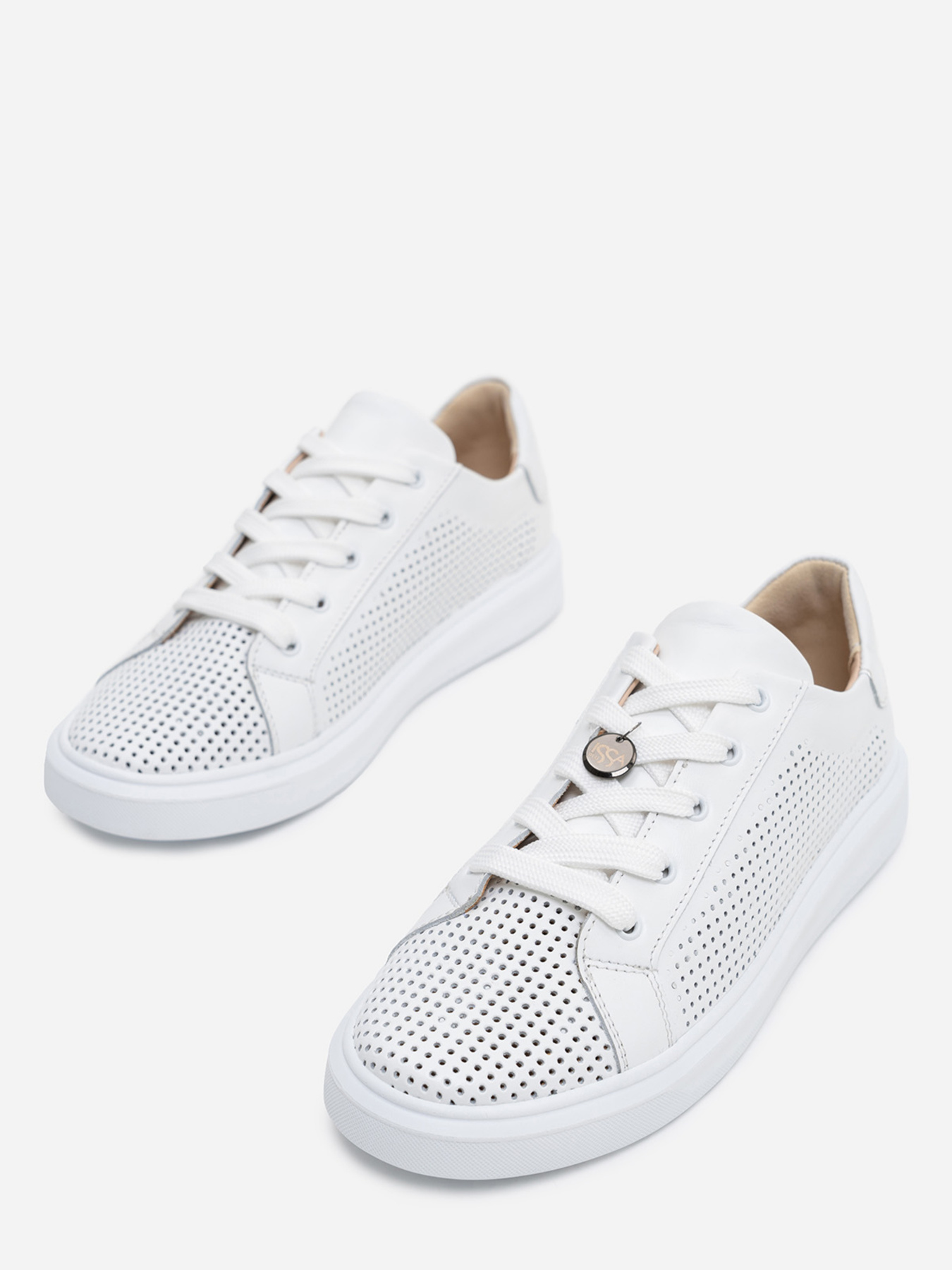 Кеды низкие ISSA Plus модель OB2-192_white Фото