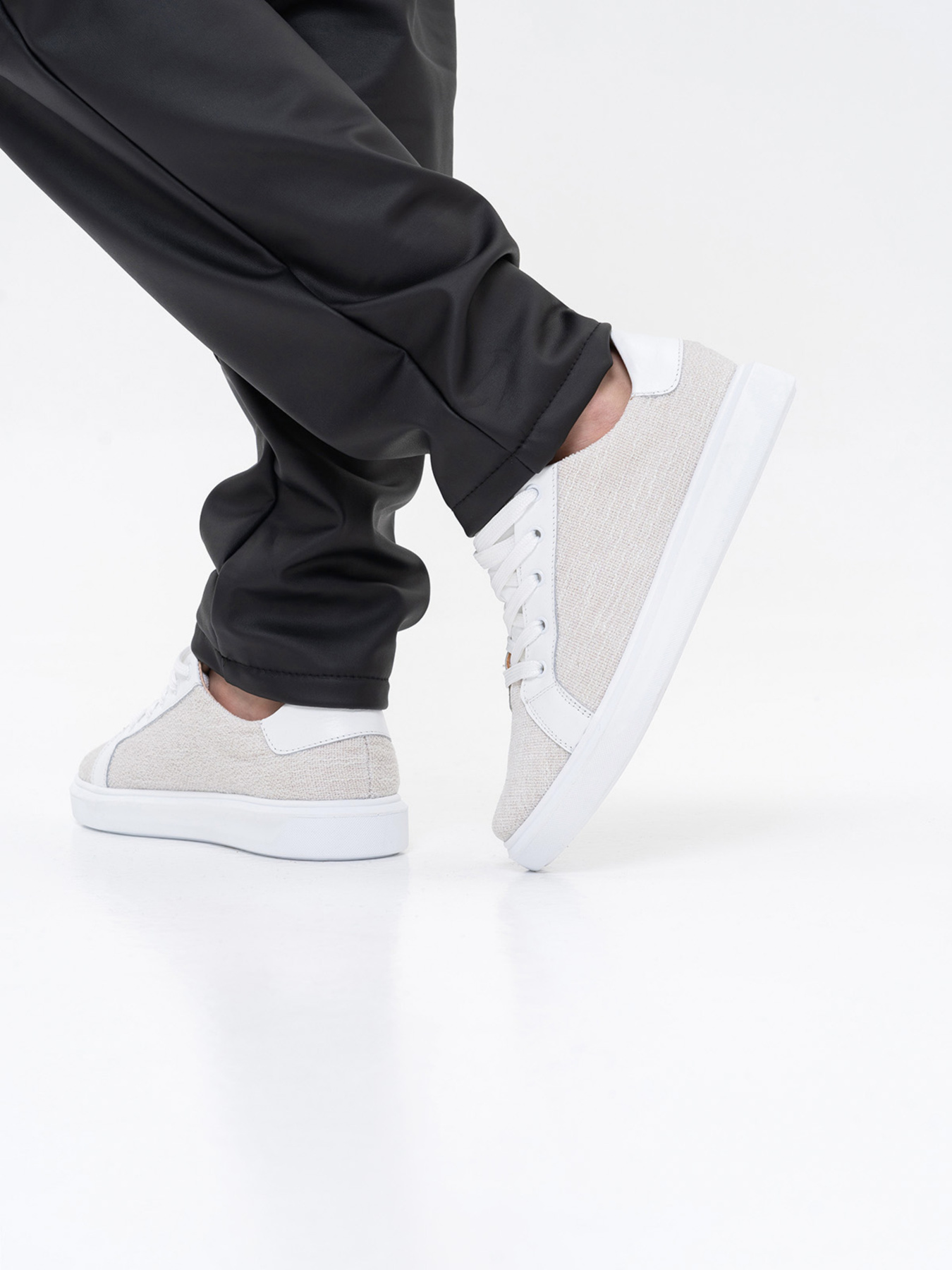 Кеды низкие ISSA Plus модель OB2-193_white Фото