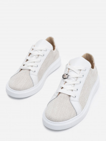 Кеды низкие ISSA Plus модель OB2-193_white Кеды низкие ISSA Plus модель OB2-193_white Фото