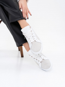 Кеды низкие ISSA Plus модель OB2-193_white Кеды низкие ISSA Plus модель OB2-193_white Фото