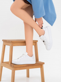 Кеды низкие ISSA Plus модель OB2-194_white Фото