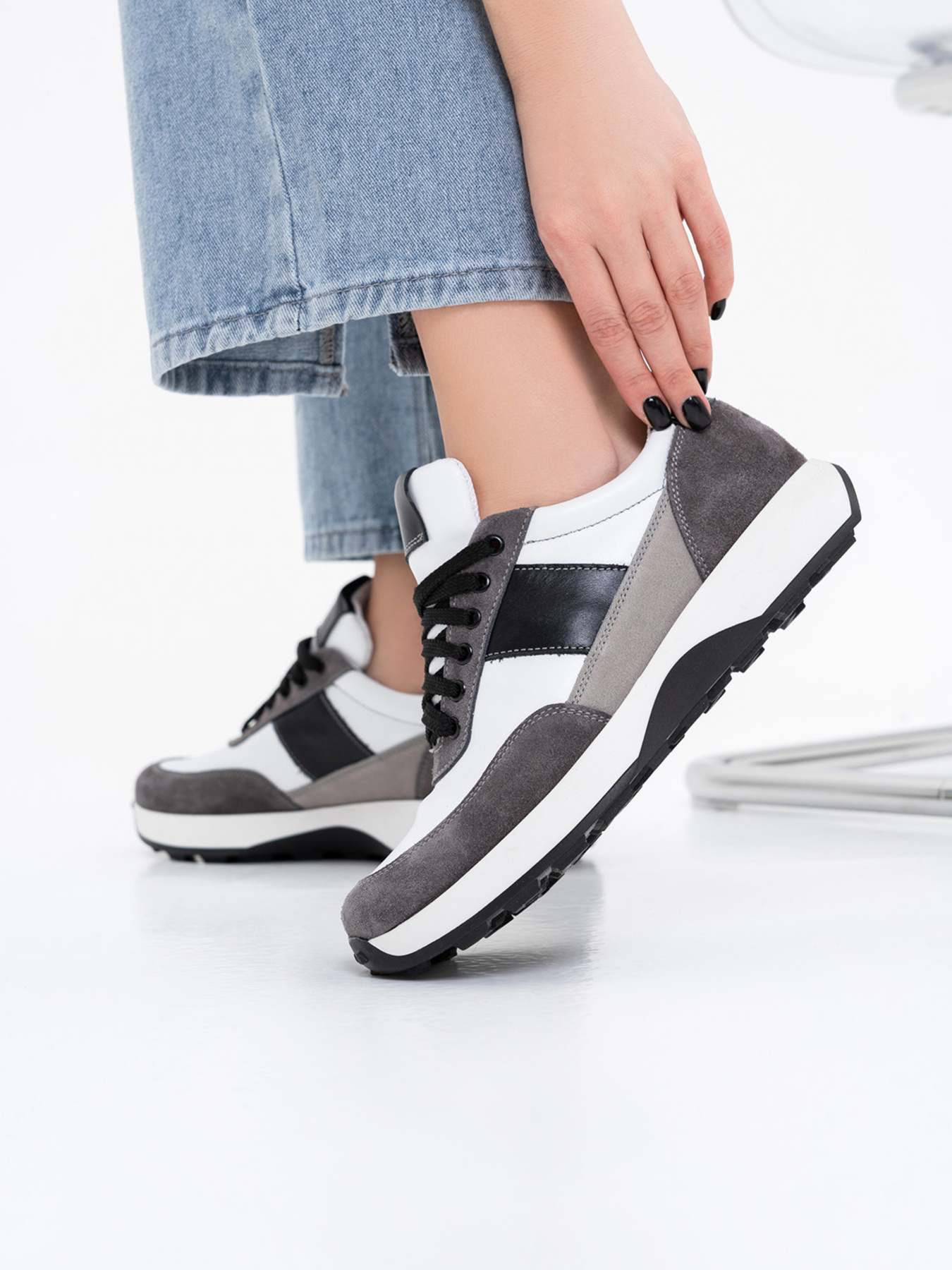 Кросівки повсякденні ISSA Plus модель OB2-200_whitegrey Фото