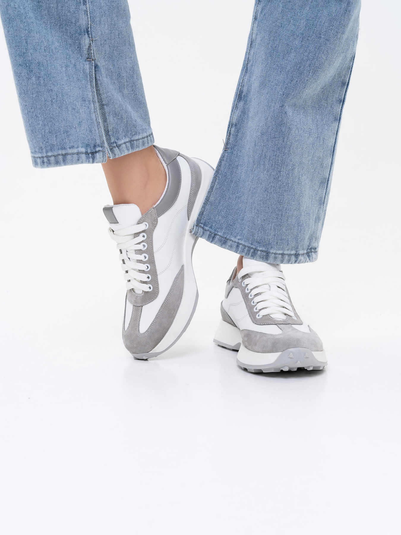 Кросівки повсякденні ISSA Plus модель OB2-201_whitegrey Фото