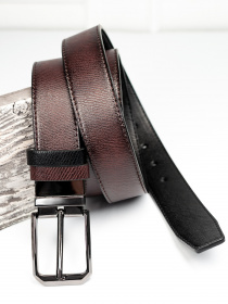 Ремень ISSA Plus модель R1-131_blackbrown Фото