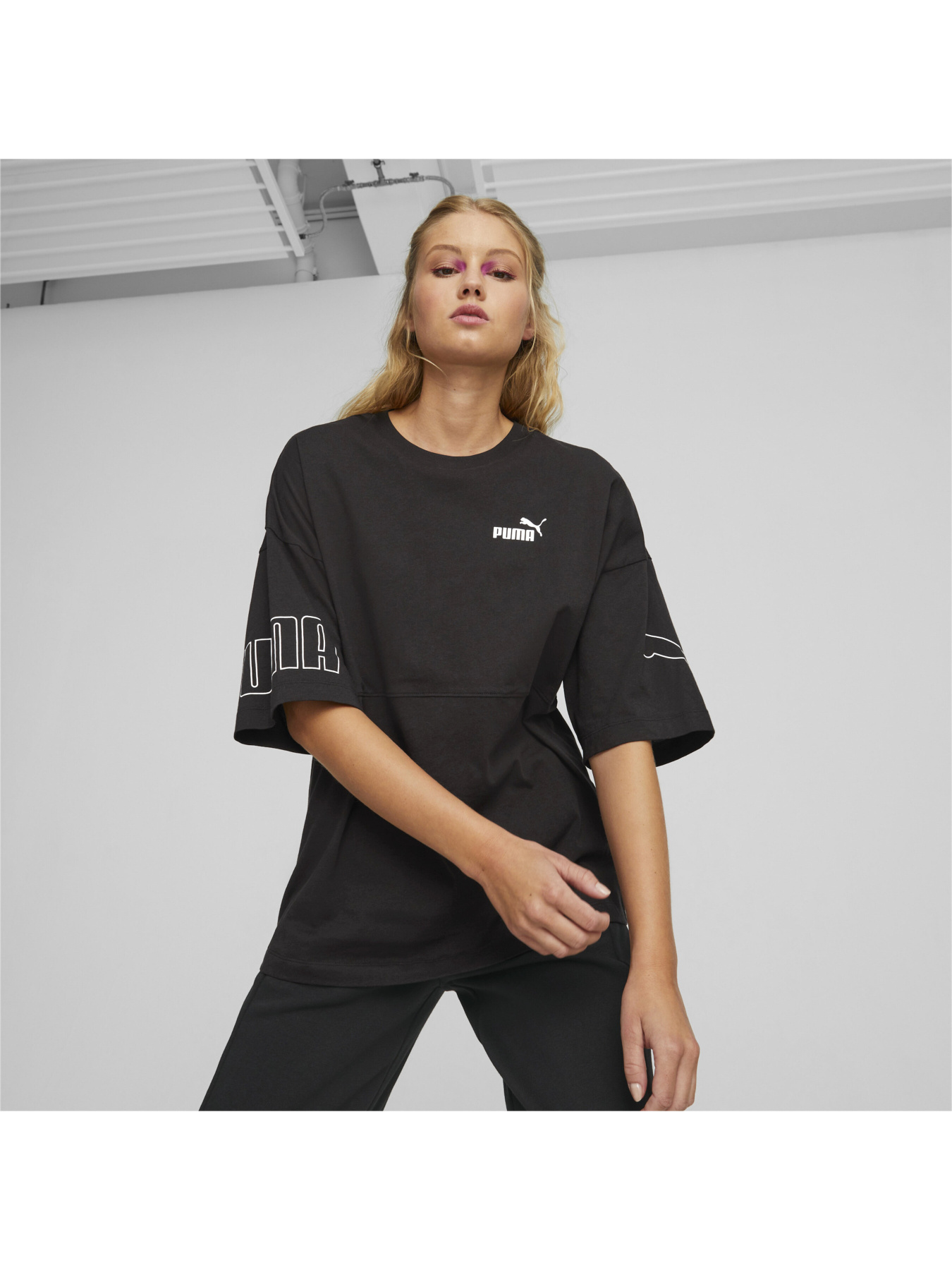 Футболка PUMA Power Colorblock Tee модель 673636 Фото