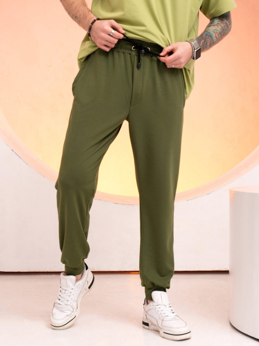 Спортивні штани ISSA Plus модель GN-406_khaki Фото