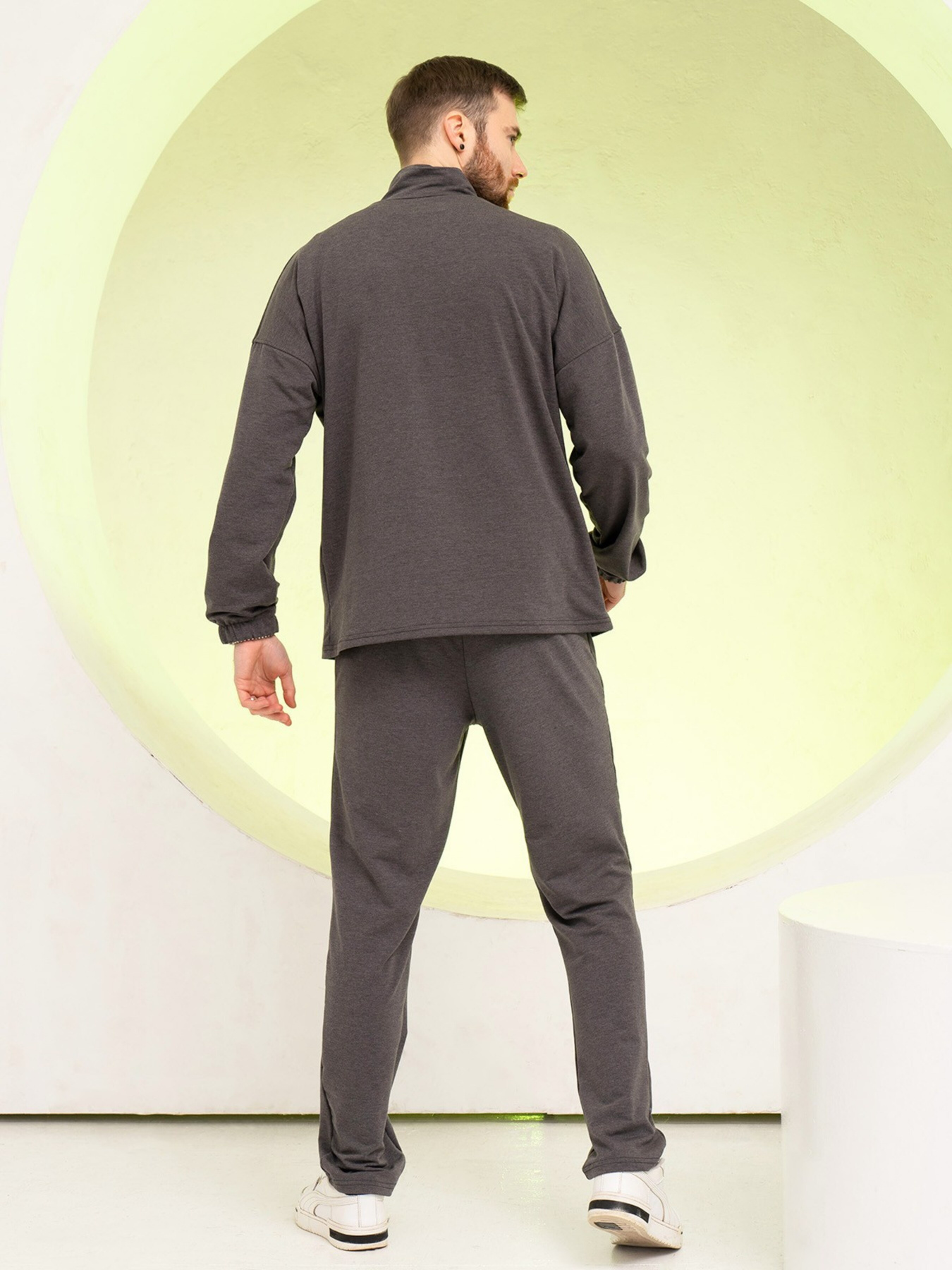 Спортивный костюм ISSA Plus модель GN-517_darkgray Фото