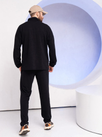 Спортивний костюм ISSA Plus модель GN-517_black Спортивний костюм ISSA Plus модель GN-517_black Фото