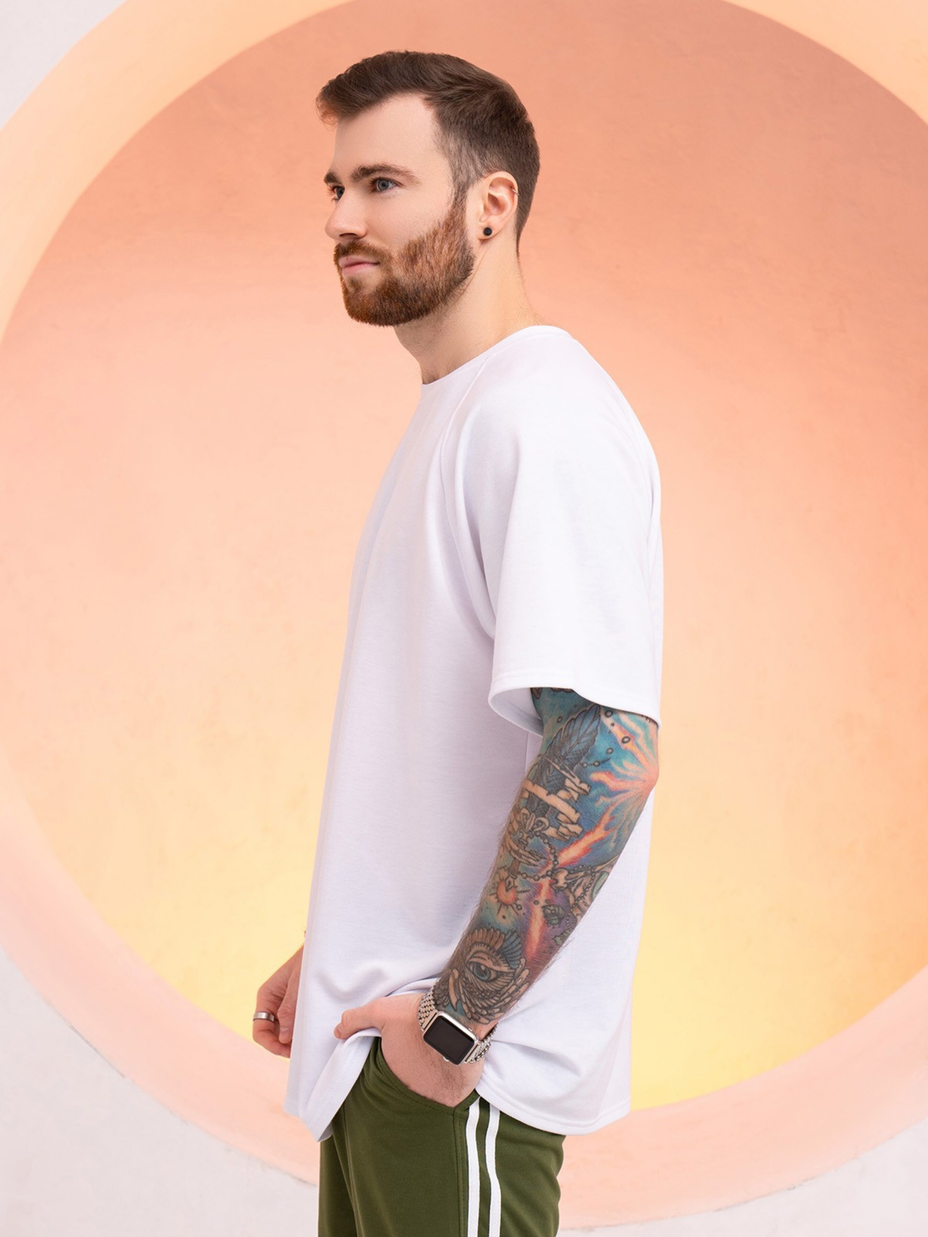 Футболка ISSA Plus модель GN-518_white Фото