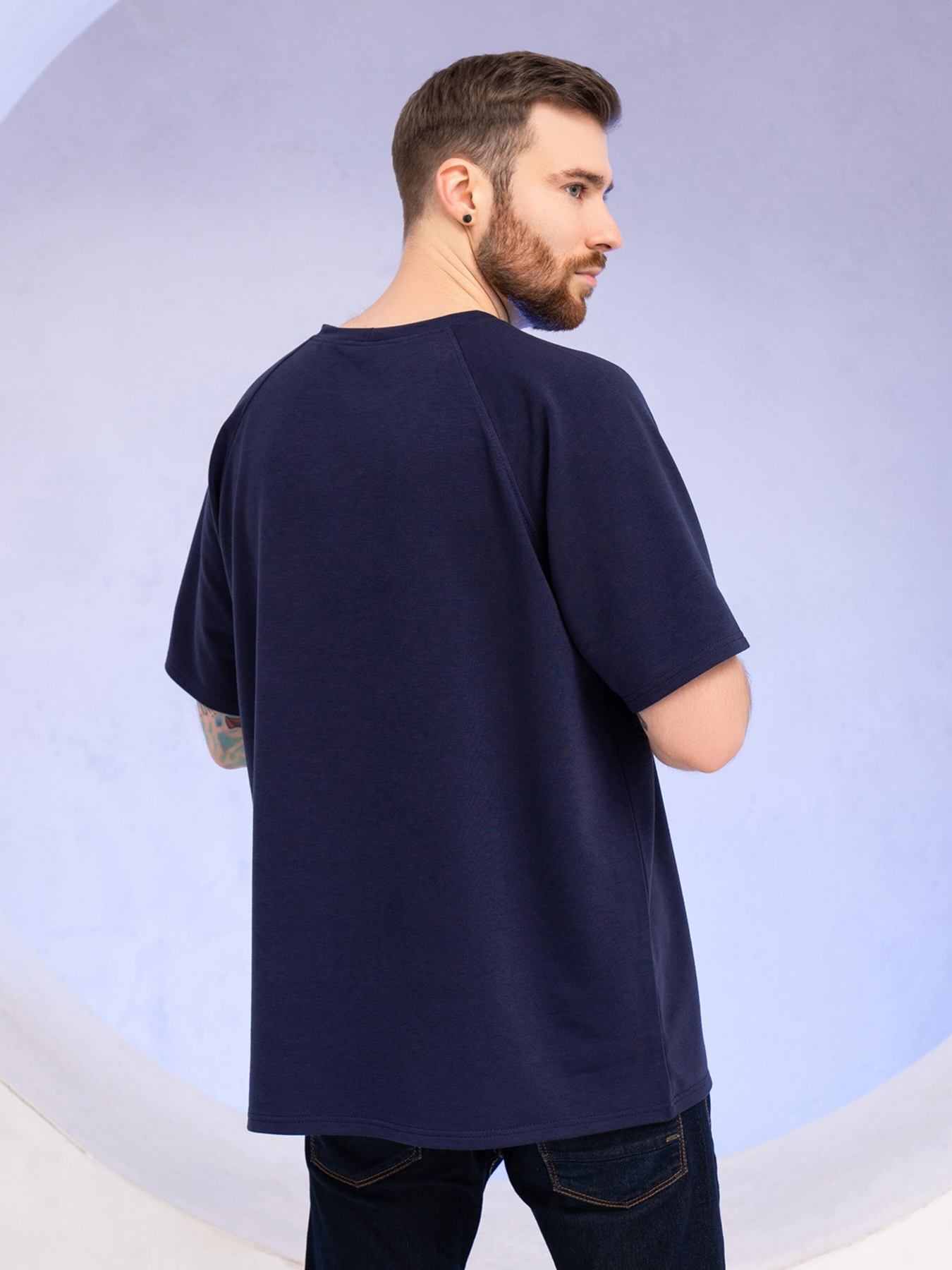 Футболка ISSA Plus модель GN-518_blue Фото