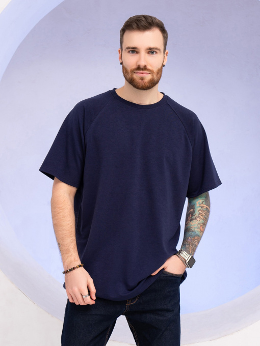 Футболка ISSA Plus модель GN-518_blue Фото