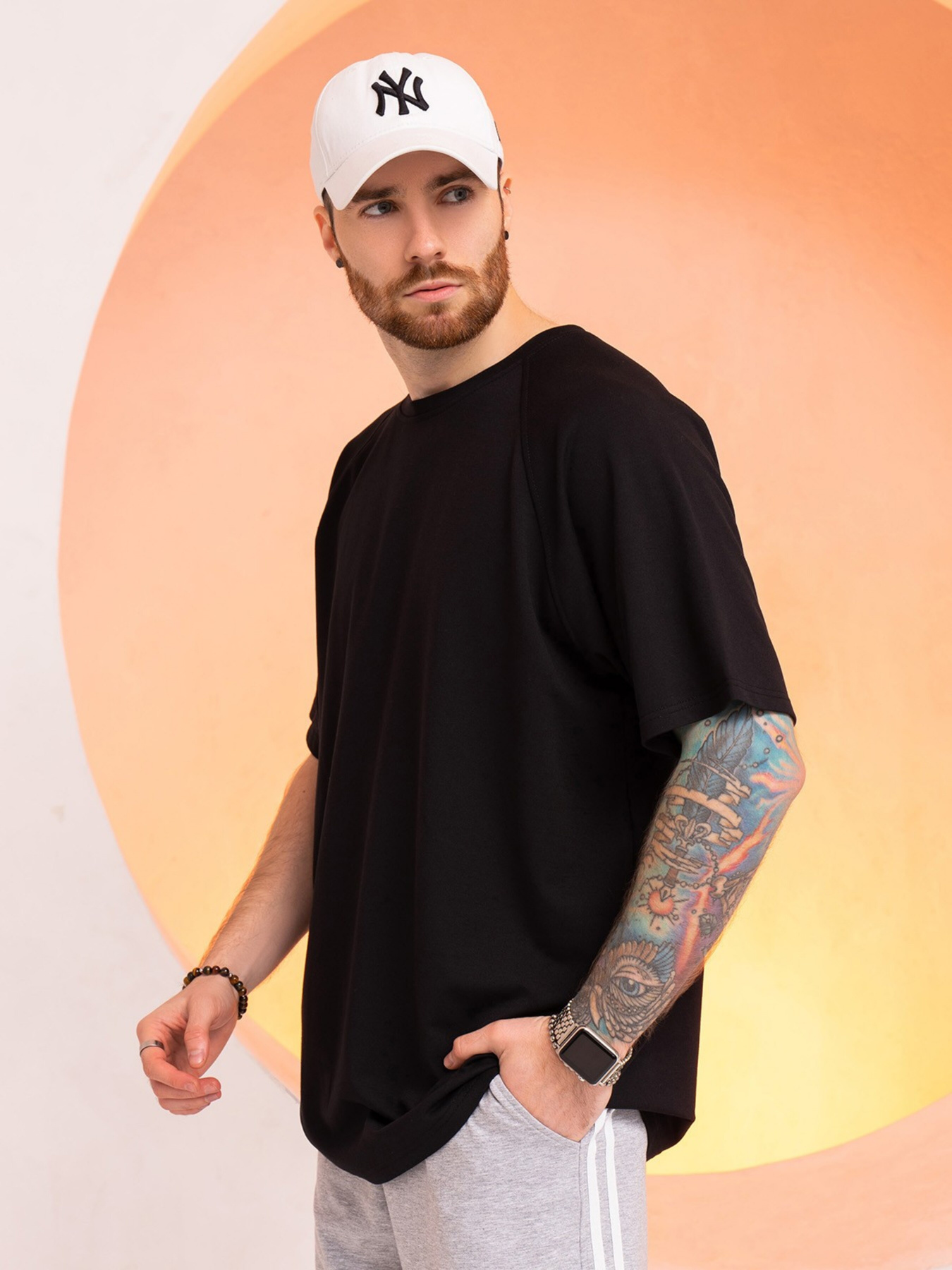 Футболка ISSA Plus модель GN-518_black Фото