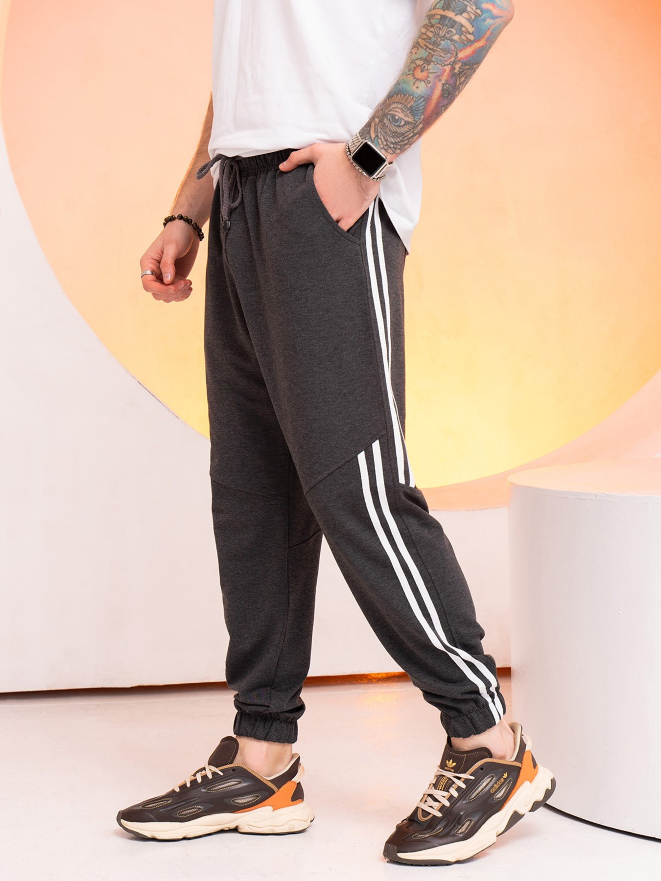 Спортивні штани ISSA Plus модель GN-519_darkgray Фото