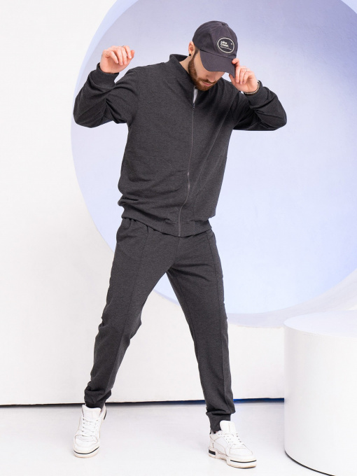 Спортивный костюм ISSA Plus модель GN-520_darkgray Спортивный костюм ISSA Plus модель GN-520_darkgray Фото