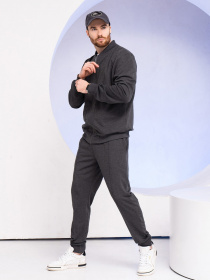 Спортивний костюм ISSA Plus модель GN-520_darkgray Спортивний костюм ISSA Plus модель GN-520_darkgray Фото