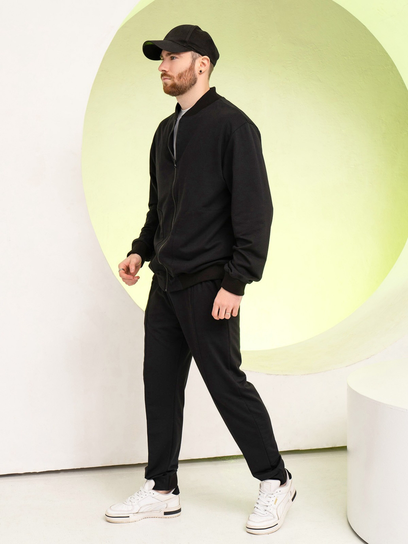 Спортивный костюм ISSA Plus модель GN-520_black Фото