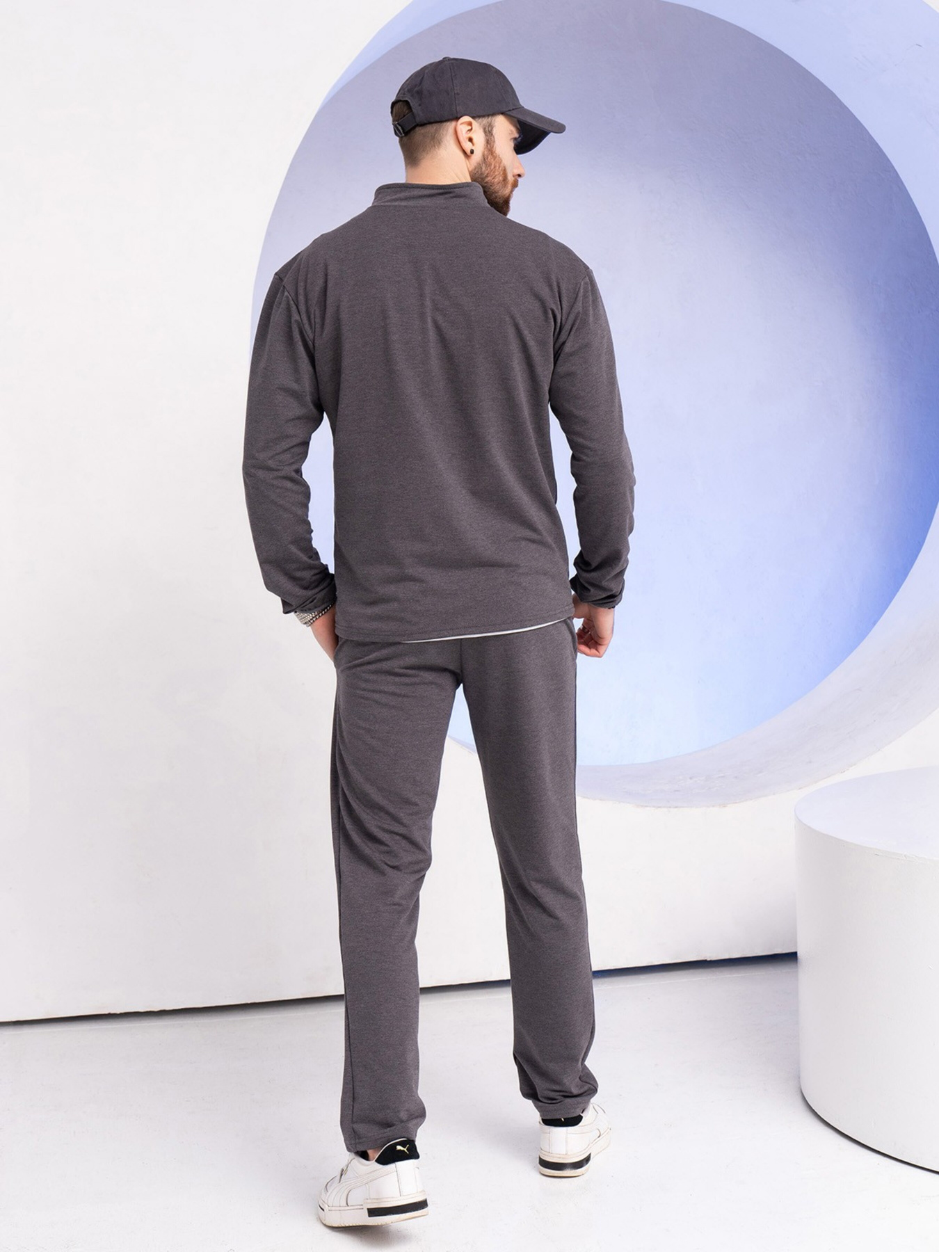 Спортивний костюм ISSA Plus модель GN-521_darkgray Фото