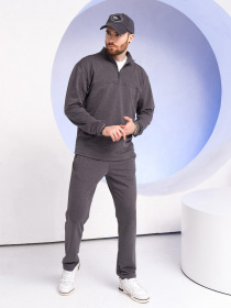 Спортивный костюм ISSA Plus модель GN-521_darkgray Спортивный костюм ISSA Plus модель GN-521_darkgray Фото