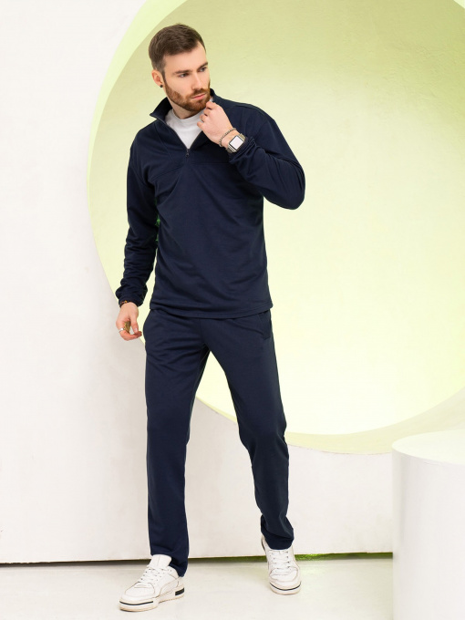 Спортивный костюм ISSA Plus модель GN-521_darkblue Спортивный костюм ISSA Plus модель GN-521_darkblue Фото