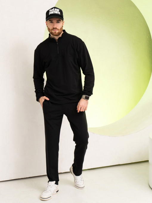 Спортивный костюм ISSA Plus модель GN-521_black Спортивный костюм ISSA Plus модель GN-521_black Фото