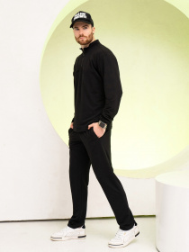 Спортивний костюм ISSA Plus модель GN-521_black Спортивний костюм ISSA Plus модель GN-521_black Фото