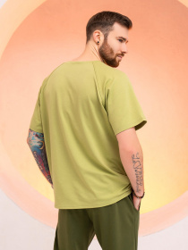 Футболка ISSA Plus модель GN-522_olive Футболка ISSA Plus модель GN-522_olive Фото