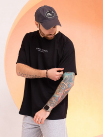 Футболка ISSA Plus модель GN-522_black Футболка ISSA Plus модель GN-522_black Фото