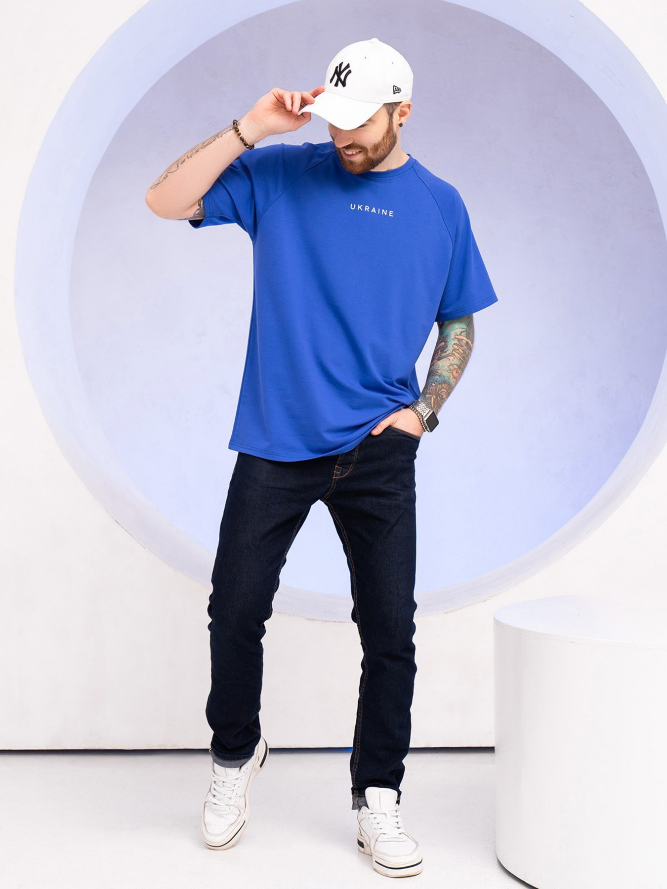 Футболка ISSA Plus модель GN-523_blue Фото