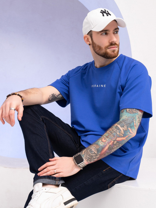 Футболка ISSA Plus модель GN-523_blue Фото