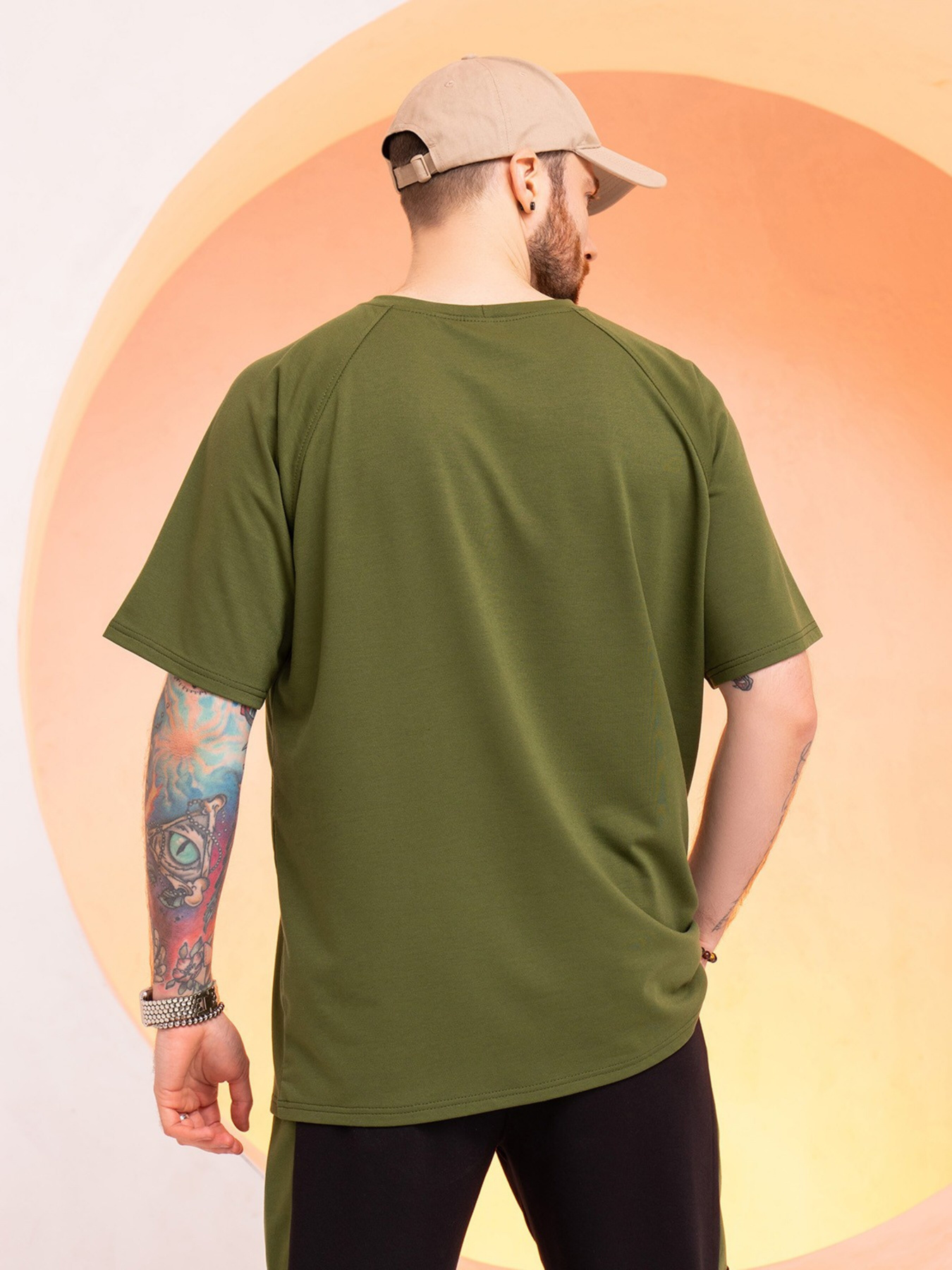 Футболка ISSA Plus модель GN-523_khaki Фото