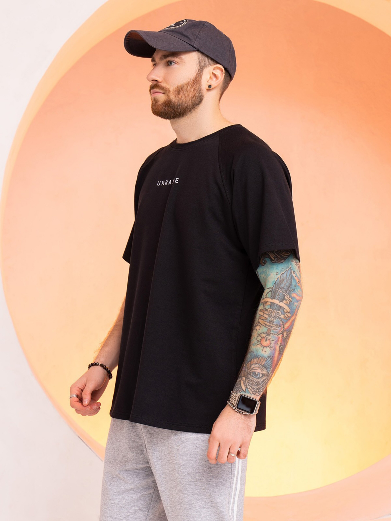 Футболка ISSA Plus модель GN-523_black Фото