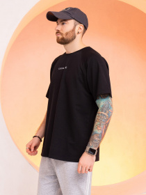 Футболка ISSA Plus модель GN-523_black Фото