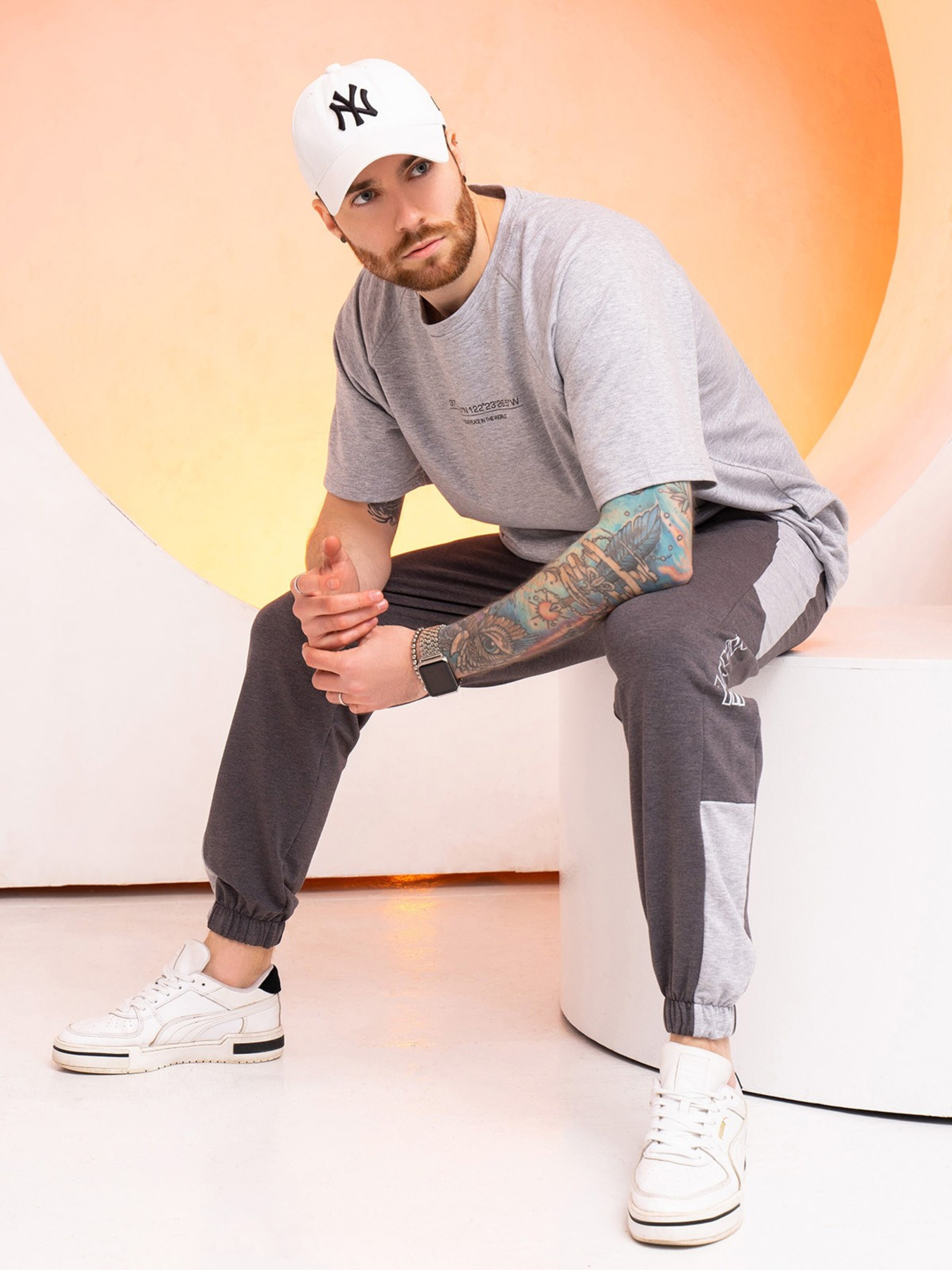 Спортивні штани ISSA Plus модель GN-524_grey Фото