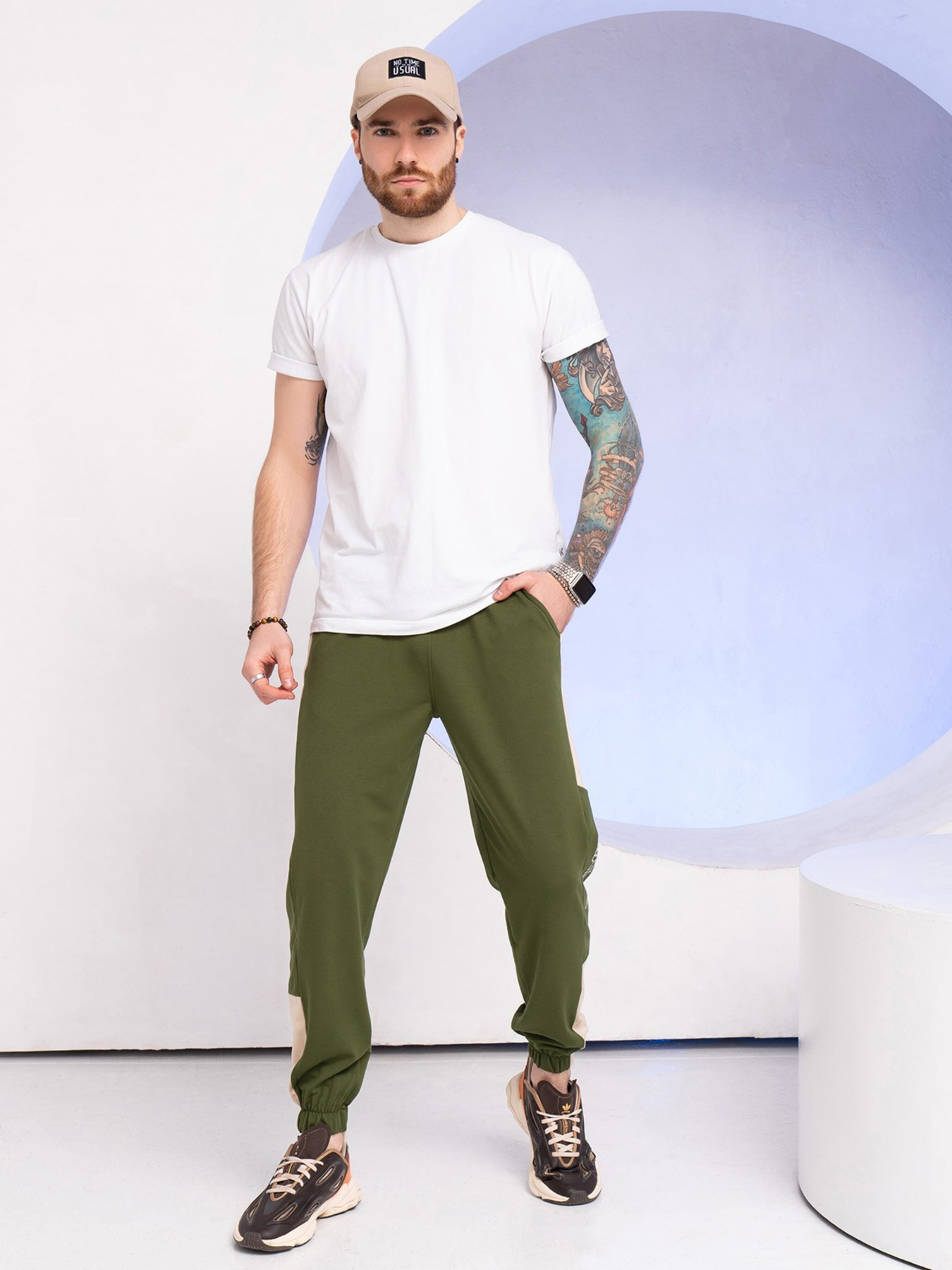 Штани спортивні ISSA Plus модель GN-524_khaki Фото