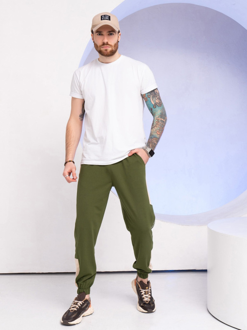 Штаны спортивные ISSA Plus модель GN-524_khaki Фото