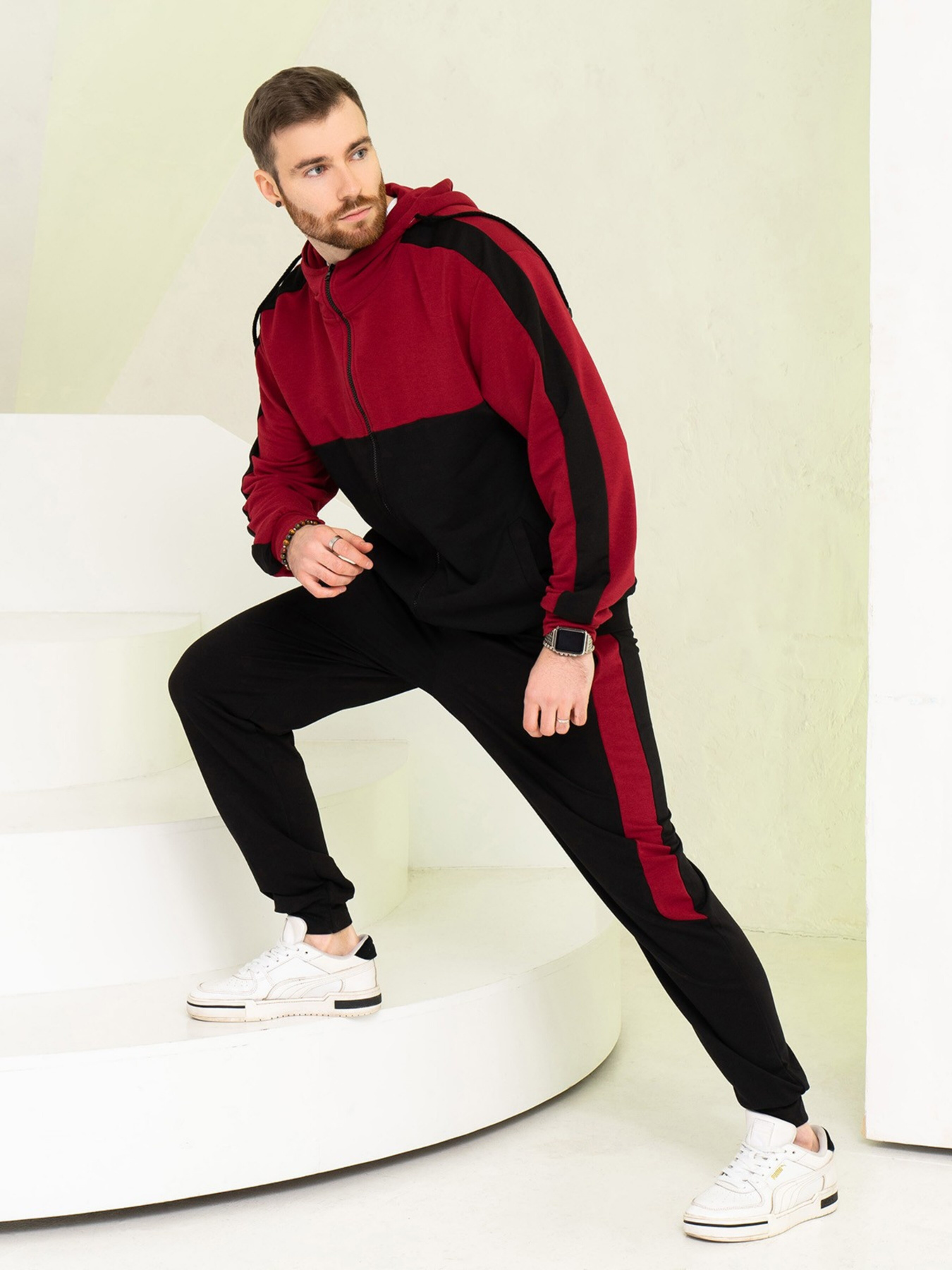 Спортивний костюм ISSA Plus модель GN-525_black Спортивний костюм ISSA Plus модель GN-525_black Фото