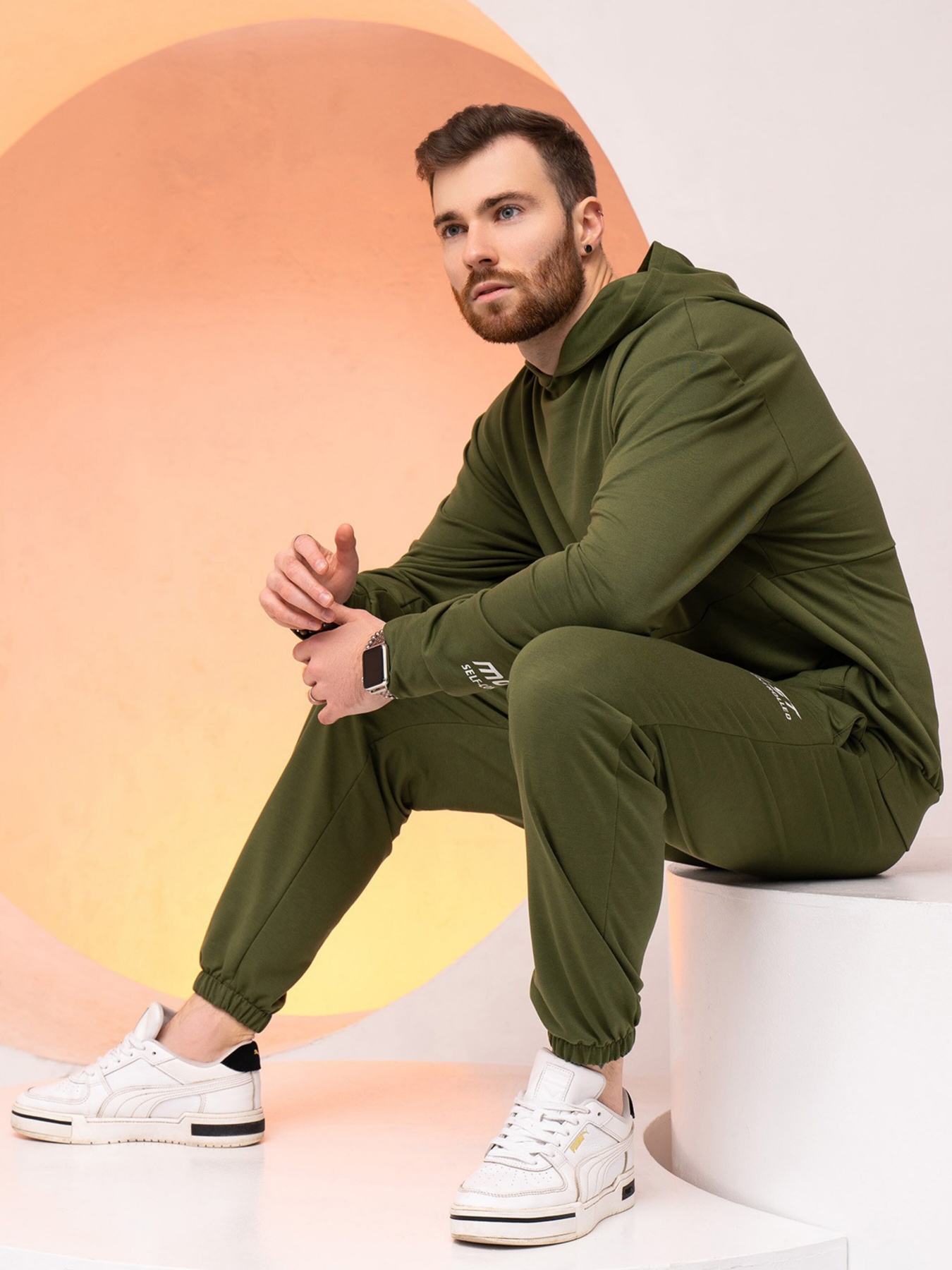 Спортивний костюм ISSA Plus модель GN-526_khaki Спортивний костюм ISSA Plus модель GN-526_khaki Фото