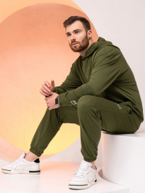 Спортивний костюм ISSA Plus модель GN-526_khaki Спортивний костюм ISSA Plus модель GN-526_khaki Фото
