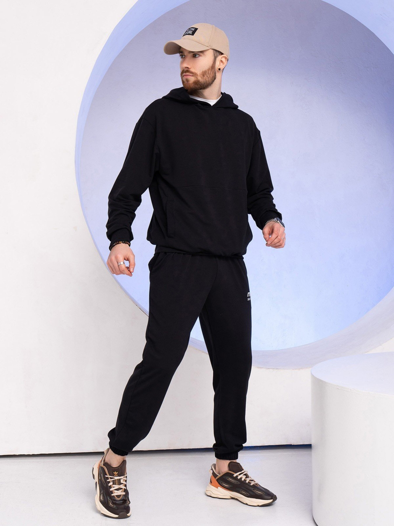 Спортивний костюм ISSA Plus модель GN-526_black Спортивний костюм ISSA Plus модель GN-526_black Фото