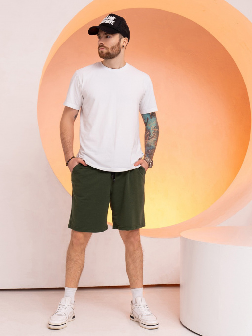 Повсякденні шорти ISSA Plus модель GN-527_green Фото